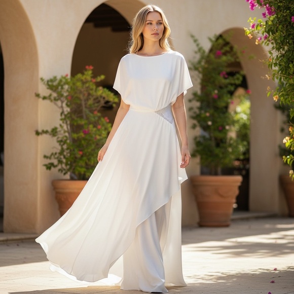 YIGAL AZROUËL | NWT White Maxi Dress for Women Size 6 Medium - Picture 2 of 16